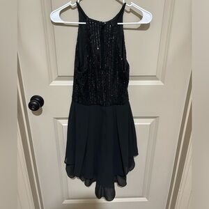 Black sequin homecoming dress
